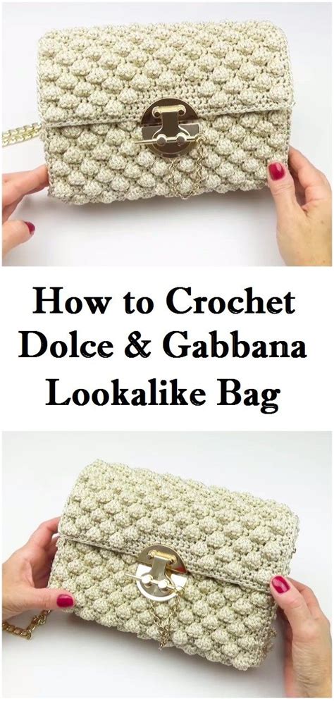 dolce gabbana crochet purse tutorial|How to Crochet a Look A Like Dolce & Gabbana Designer Handbag.